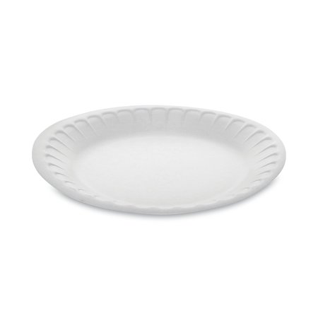 PACTIV Unlaminated Foam Dinnerware, Plate, 7" Diameter, White, PK900 YTH100070000